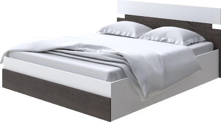 Кровать PROxSON Milton с ПМ 140x190 (белый/дуб кантербери)