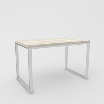 Кухонный стол Hype Mebel Чикаго 110x70 (белый/древесина белая)