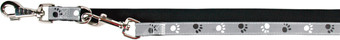 Поводок Trixie Silver Reflect 12214 (XS-S, черный/серебристый-серый)