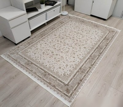 Ковер для жилой комнаты Radjab Carpet Арвен Прямоугольник PS23E 12008RK (3x4, Cream)