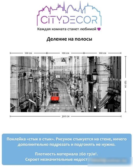 Фотообои Citydecor Города и Архитектура 53 300x150