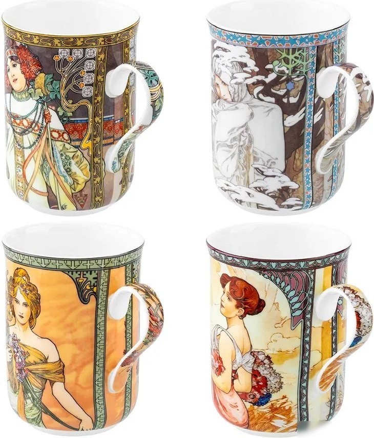 Набор кружек Elan Gallery New Bone China Времена года 420620