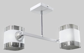 Припотолочная люстра Aitin Pro НПБ 02-2x60-101 9089/2 (белый/хром)