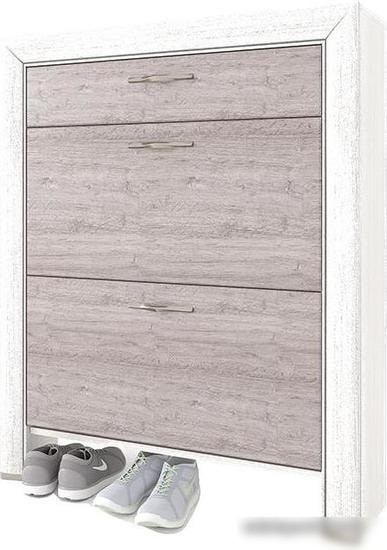 Тумба для обуви Anrex Olivia 2D1S Вудлайн Кремовый/Дуб Анкона
