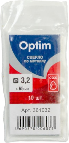 Набор сверл Optim 361032 (10 шт)