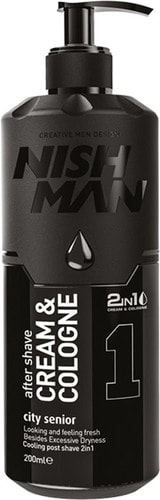 Крем после бритья Nishman 01 After Shave Cream Cologne City Senior 2 in 1 (200 мл)