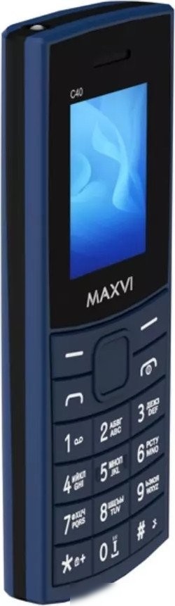 Кнопочный телефон Maxvi C40 (синий)