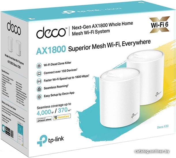 Wi-Fi система TP-Link Deco X20 (2 шт.)