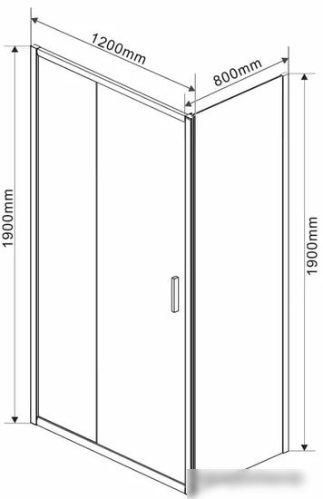 Душевой уголок Vincea Garda VSR-1G8012CLB (черный/прозрачное)