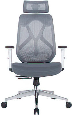 Кресло Norden Имидж Grey YS-0817H(D+T)W (белый пластик/серая сетка)
