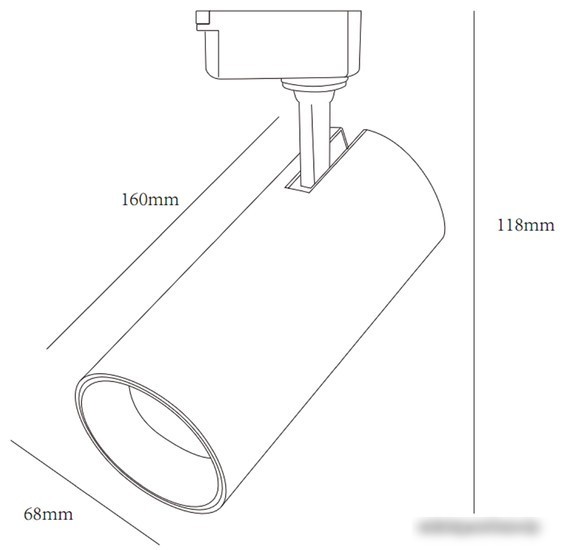 Трековый светильник ЭРА TR5-20 COB BK Б0049053