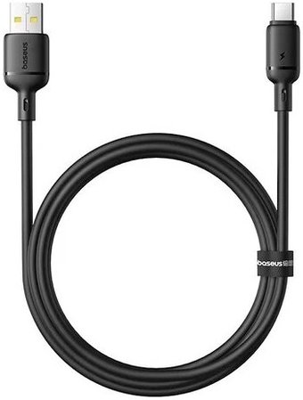 Кабель Baseus Silky Fast Charging Data Cable USB Type-A - USB Type-C 3A (2 м, черный)
