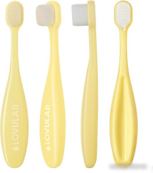 Зубная щетка Lovular baby tooth brush 4+ (желтый)