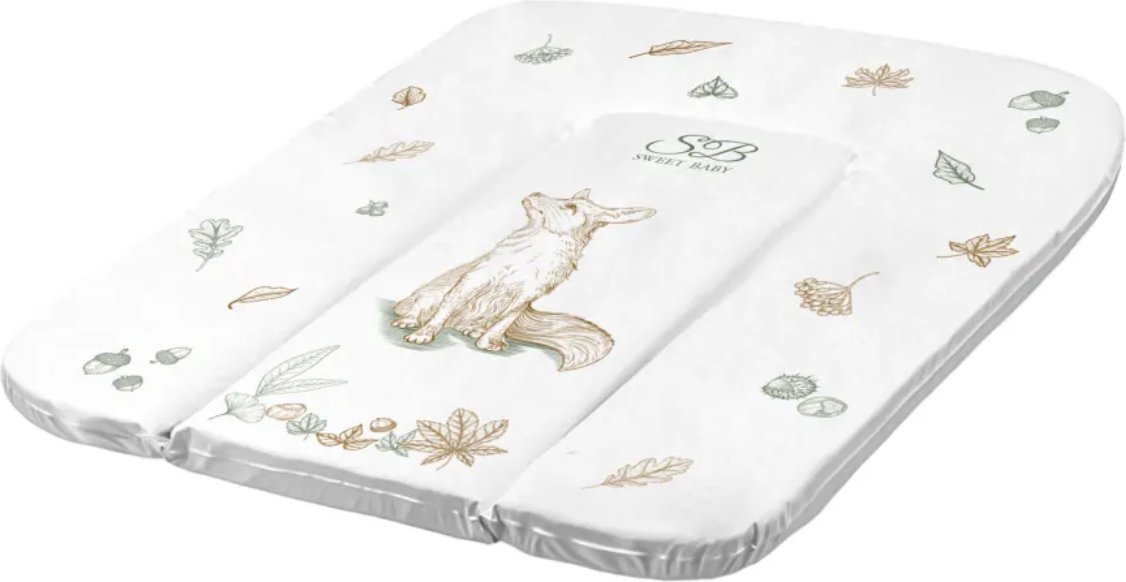 Пеленальный матрас Sweet Baby Foresta Magica Crema Arancio 58x71 (лиса бежевый/оранжевый)