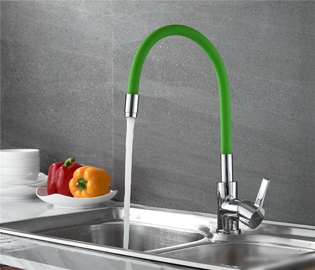 Смеситель Ledeme H98 L4898-5 (зеленый/хром)
