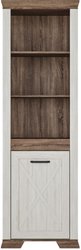 Шкаф распашной Black Red White Marselle REG1DL (ясень снежный/дуб сонома темный)
