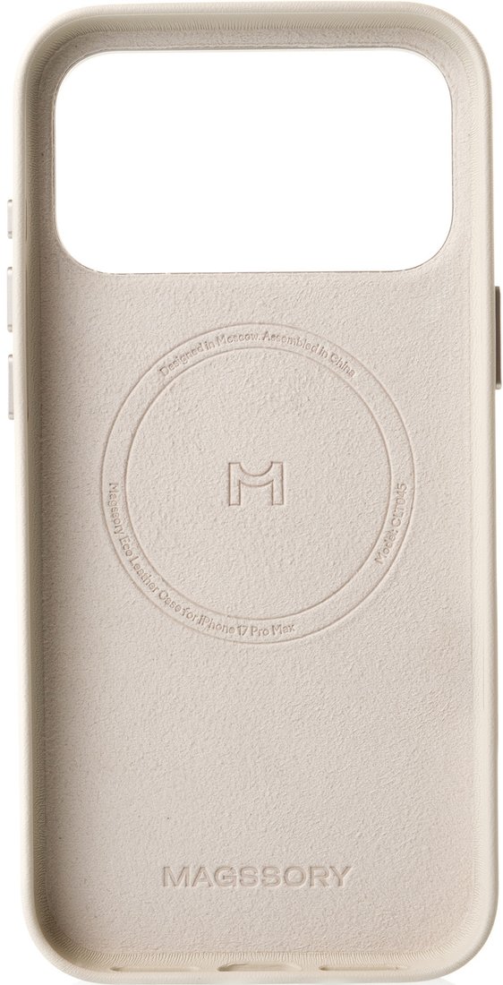 Чехол для телефона Magssory Eco-Leather Case для iPhone 17 Pro Max Ivory CLT045i