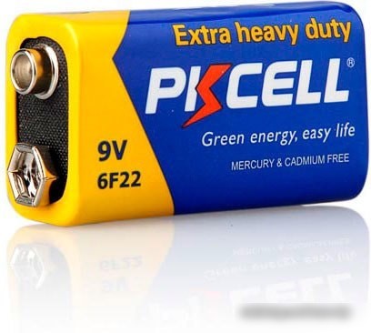 Батарейки PKCELL Extra Heavy Duty Battery 6F22 9V