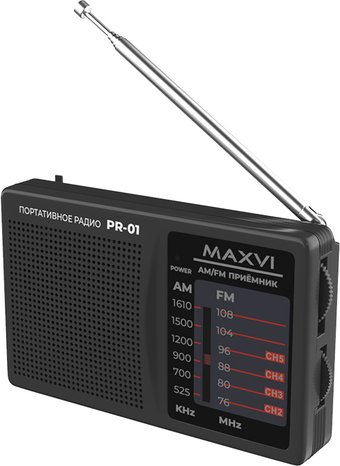 Радиоприемник Maxvi PR-01 (серый)