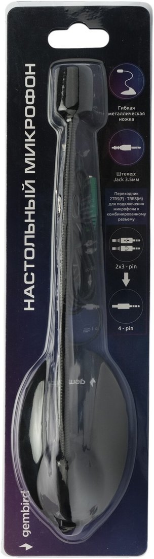 Проводной микрофон Gembird M-05T