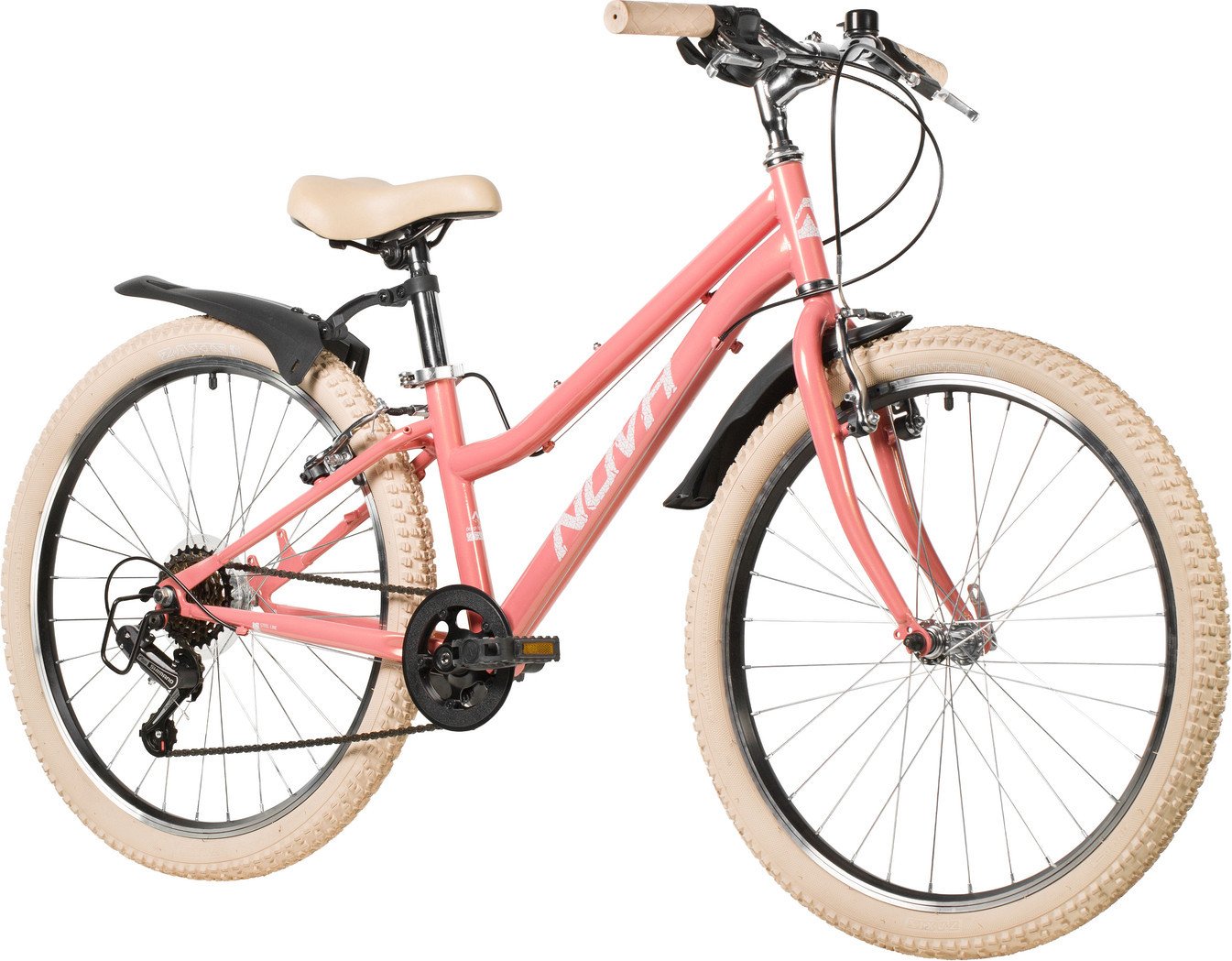 Детский велосипед Novatrack Jenny 24 24SHV.JENNY.12CRL6 (коралловый, разобранный)