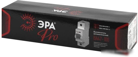 Выключатель автоматический ЭРА Pro NO-901-33 ВА47-100 3P 80 C Б0031794