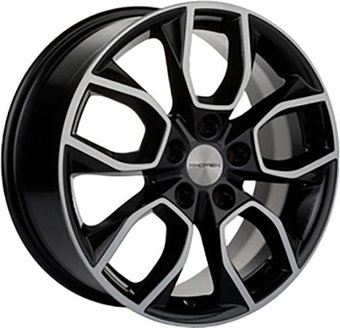 Литые диски Khomen KHW1713 Tucson 17x7" 5x114.3мм DIA 67.1мм ET 51мм Black FP