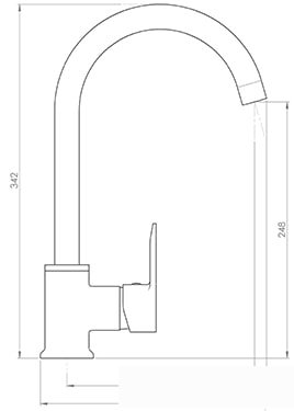 Смеситель Inan Kehribar M2304