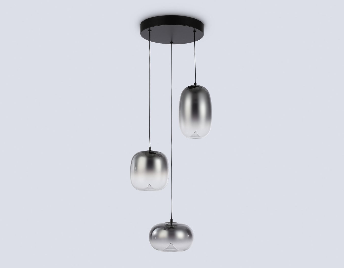 Подвесная люстра Ambrella light LH11099/3 BK/SM (черный/дымчатый)