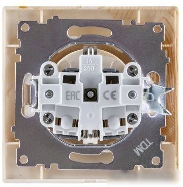 Розетка TDM Electric Лама SQ1815-0323 (сосна)