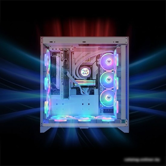 Набор вентиляторов Thermaltake Swafan EX14 ARGB Hydrangea Blue TT Premium Edition 3-Fan Pack CL-F184-PL14BU-A