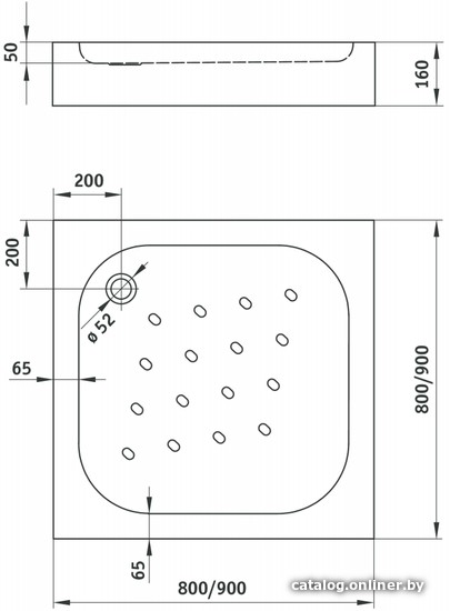 Душевой поддон Deante Corner 80x80 KTC 042B