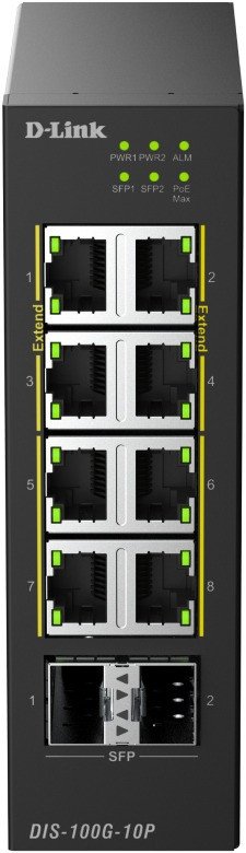 Неуправляемый коммутатор D-Link DIS-100G-10P/A1A