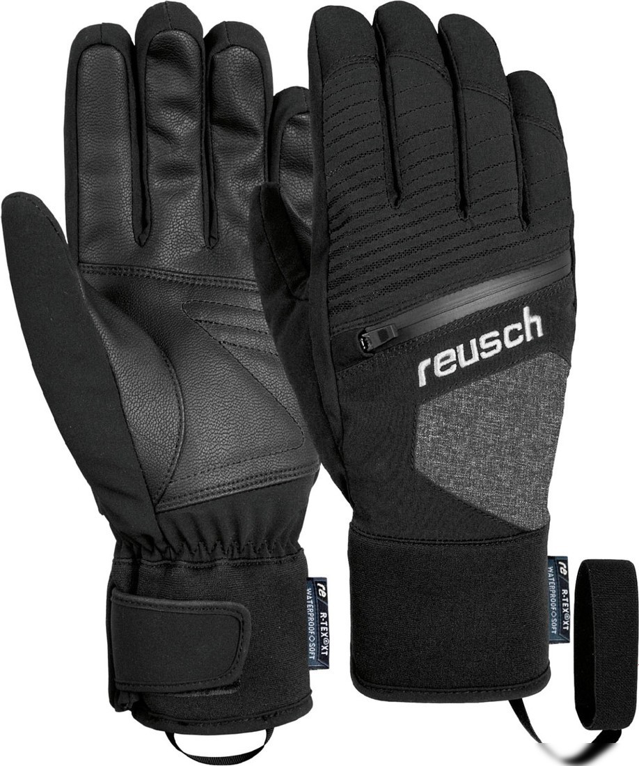 Горнолыжные перчатки Reusch Theo R-Tex Xt 4801232-7015 (р-р 10, Black Melange/Black)