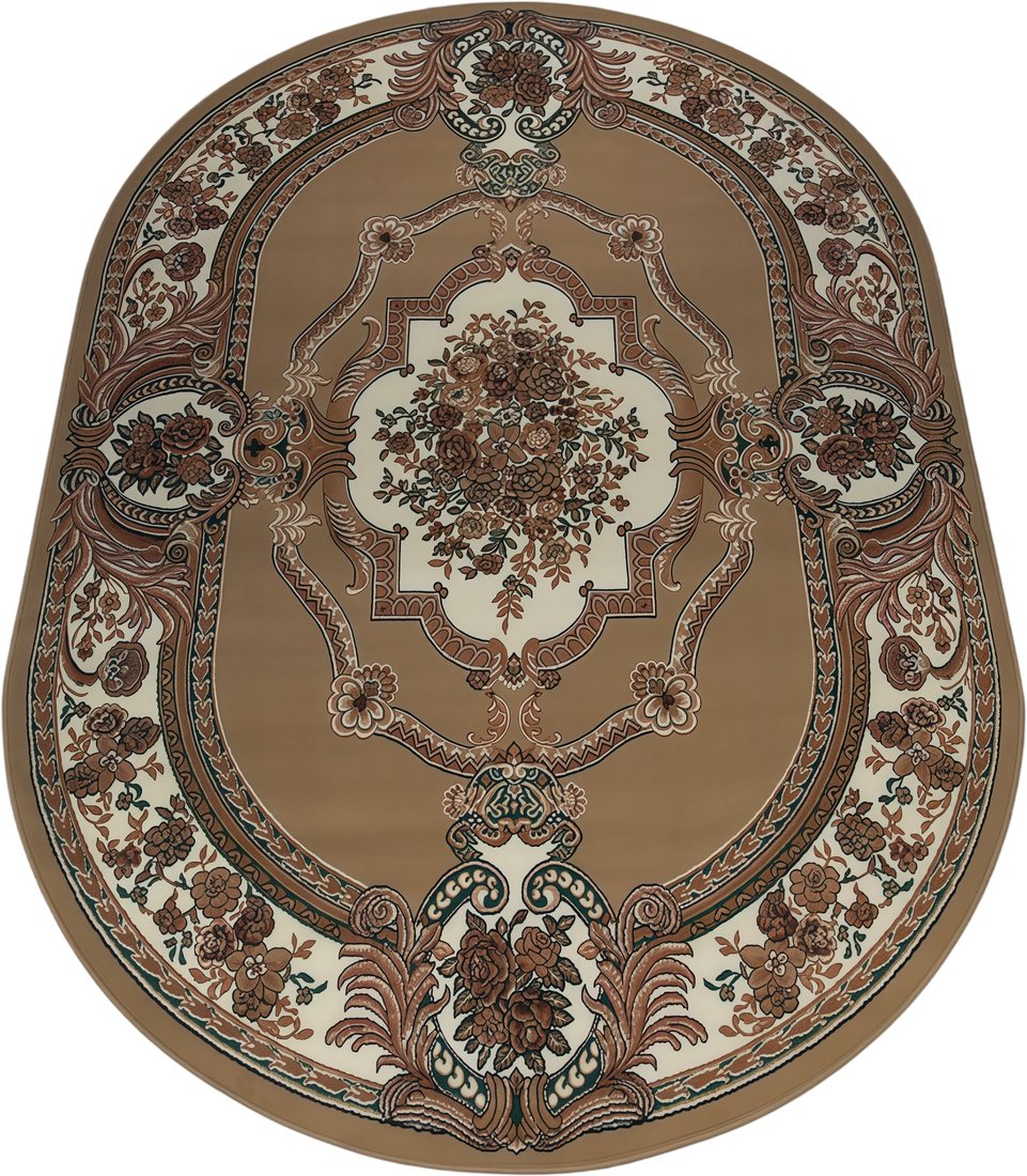 Ковер для жилой комнаты БелКа Лайла де Люкс 15318 10222 Овал (1.2х1.8)