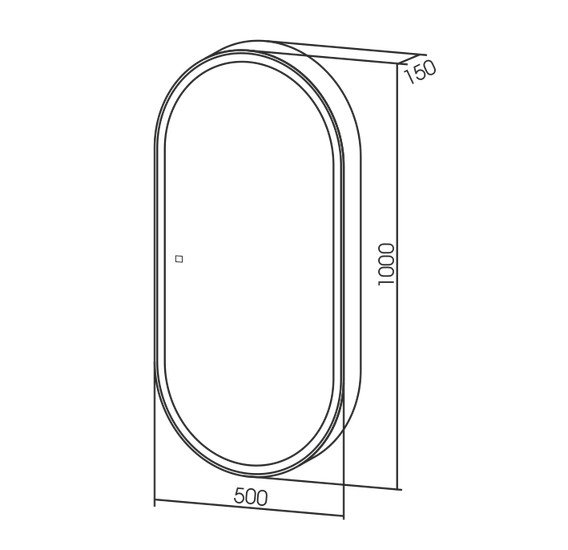 Silver Mirrors Шкаф с зеркалом Soho 50х100 LED-00002515