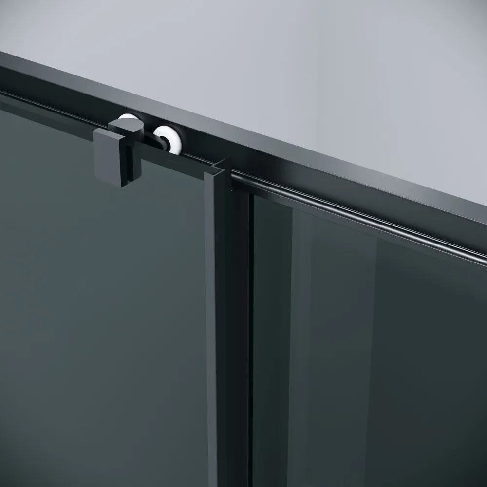 Душевой уголок Grossman Cosmo 100х100х195 120.K33.02.1010.21.10 (черный матовый/стекло тонированное)