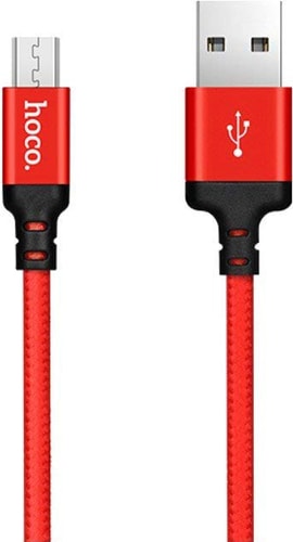 Кабель Hoco X14 USB Tupy-A - microUSB (2 м, красный)