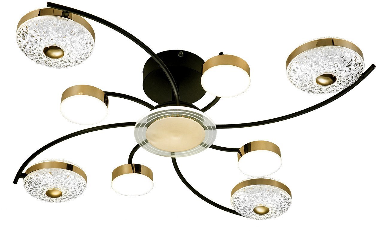 Припотолочная люстра Escada 10208/8LED (черный/золото)