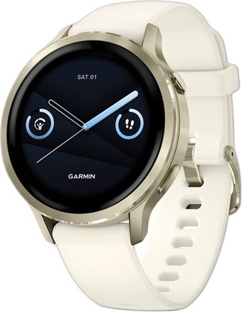 Умные часы Garmin Venu 4 41 мм (золотистый/слоновая кость)