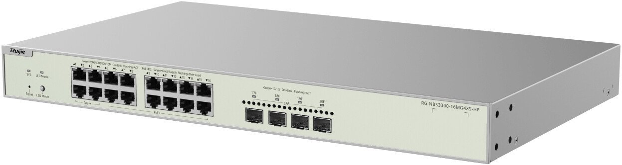 Управляемый коммутатор уровня 2+ Ruijie Networks RG-NBS3300-16MG4XS-HP