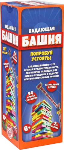 Настольная игра Лас Играс Падающая башня с фантами 753774