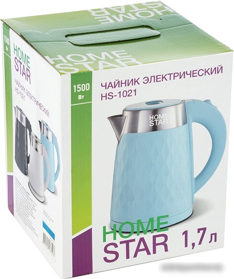 Электрический чайник HomeStar HS-1021 (голубой)