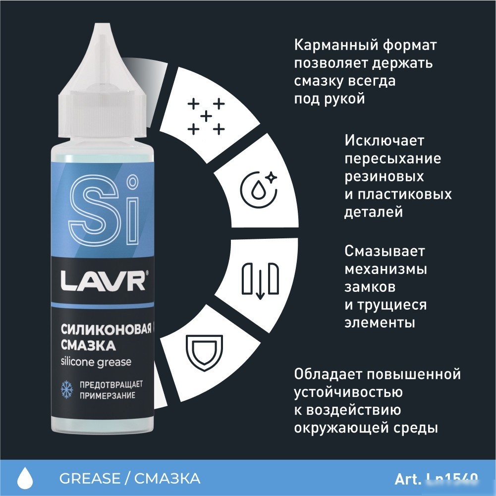 Lavr Силиконовая смазка 30мл Ln1538