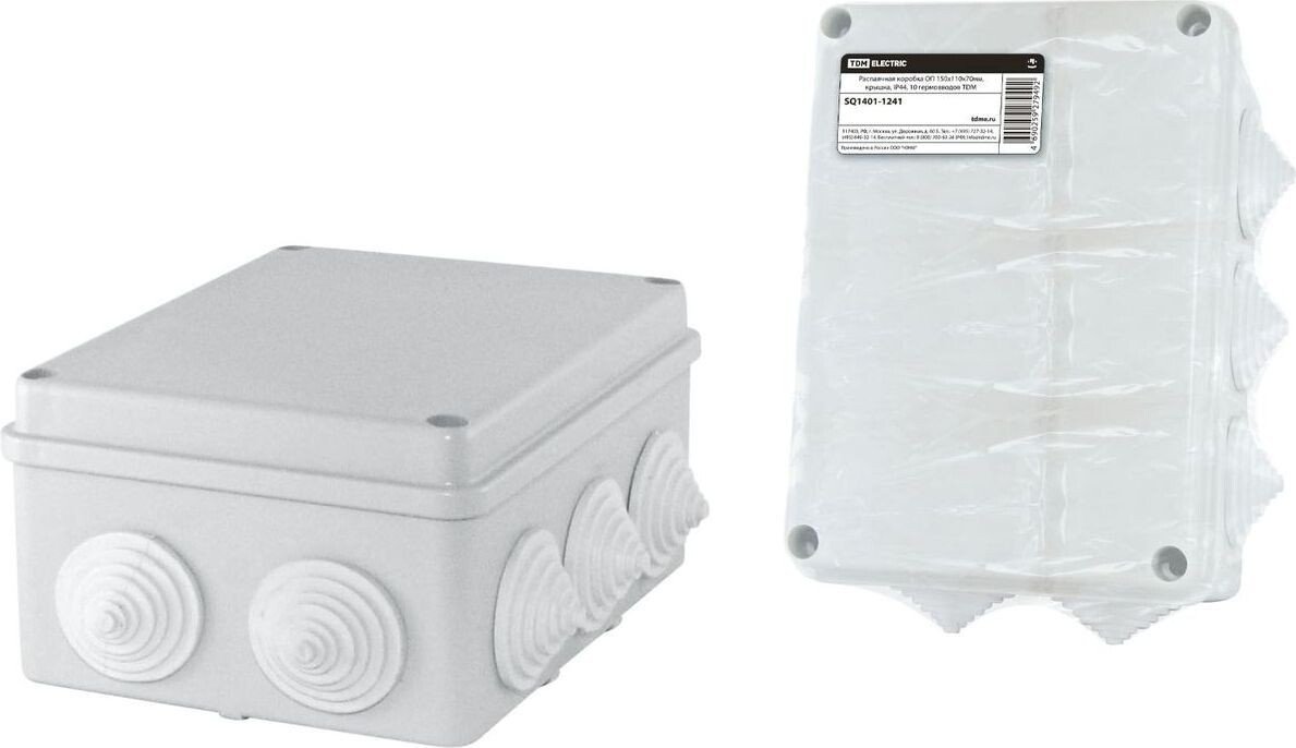 Накладная коробка TDM Electric SQ1401-1241 (белый)