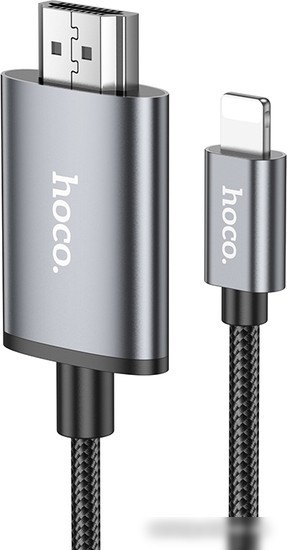 Кабель Hoco UA27 Lightning - HDMI (2 м, черный)