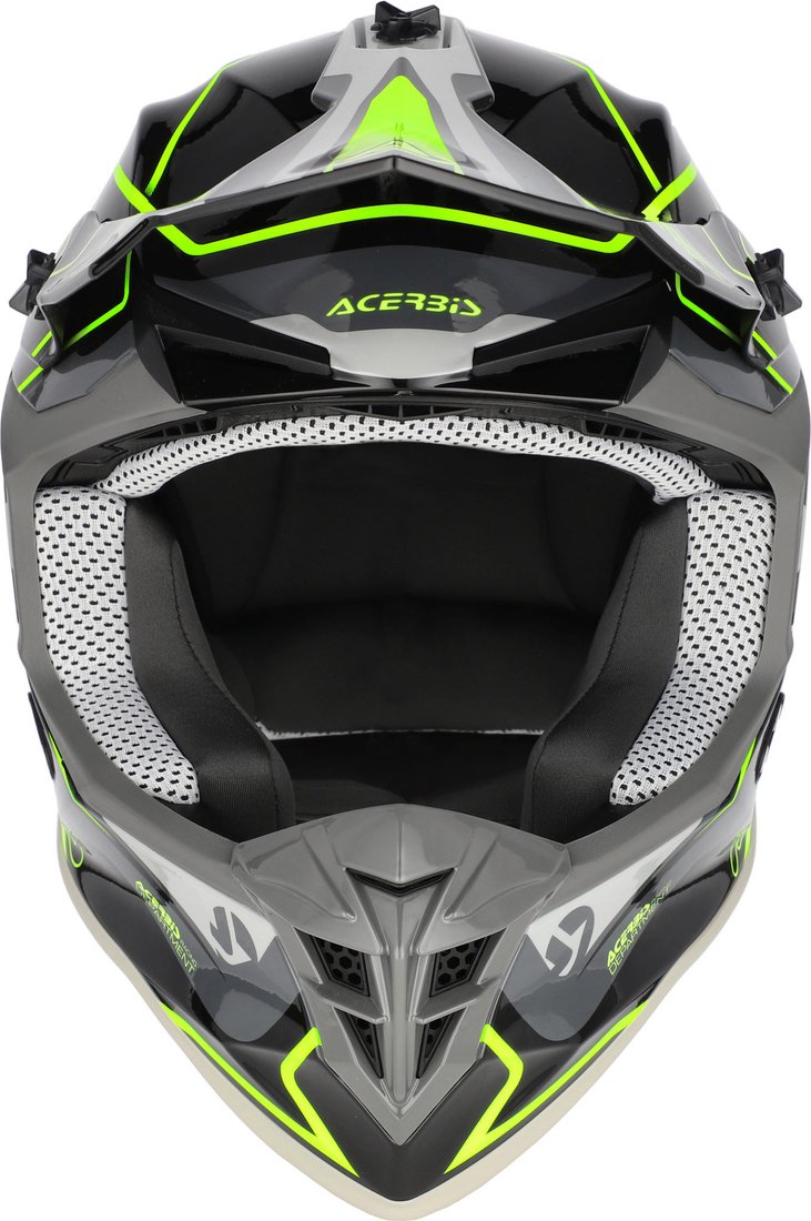 Мотошлем Acerbis Linear 2206 Graphic 0025316.444.064 (M, черный/флуоресцентный желтый)