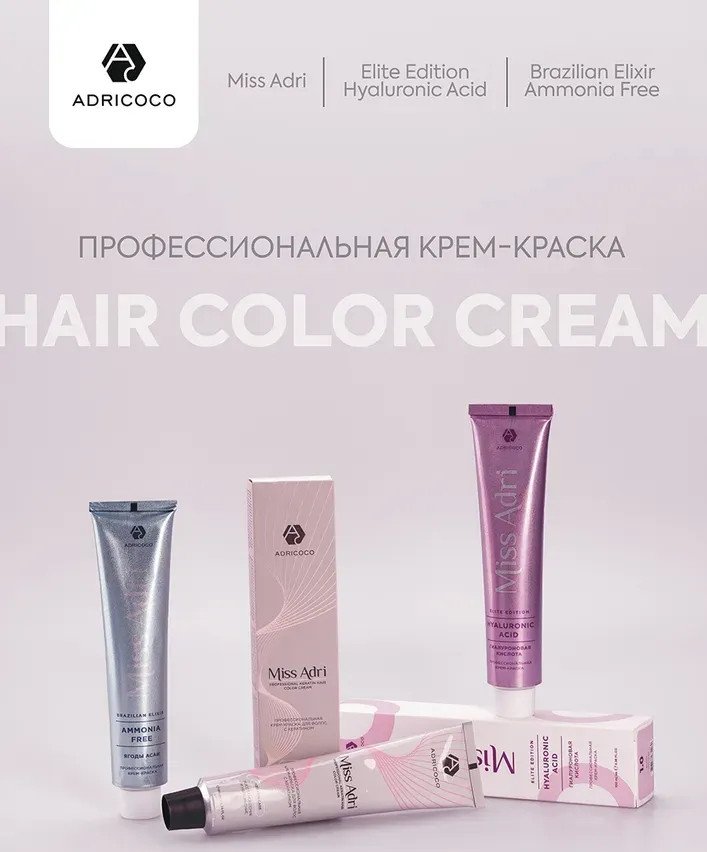 Крем-краска Adricoco Miss Adri 9.31 (100мл, очень светлый блонд золотистый бежевый)