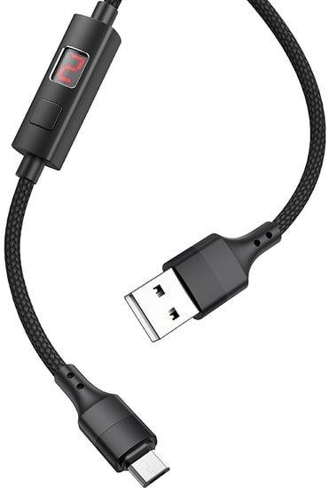 Кабель Hoco S13 microUSB (черный)