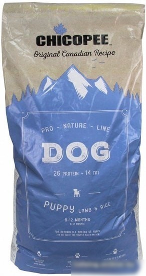 Сухой корм для собак Chicopee PNL Puppy Lamb & Rice 20 кг